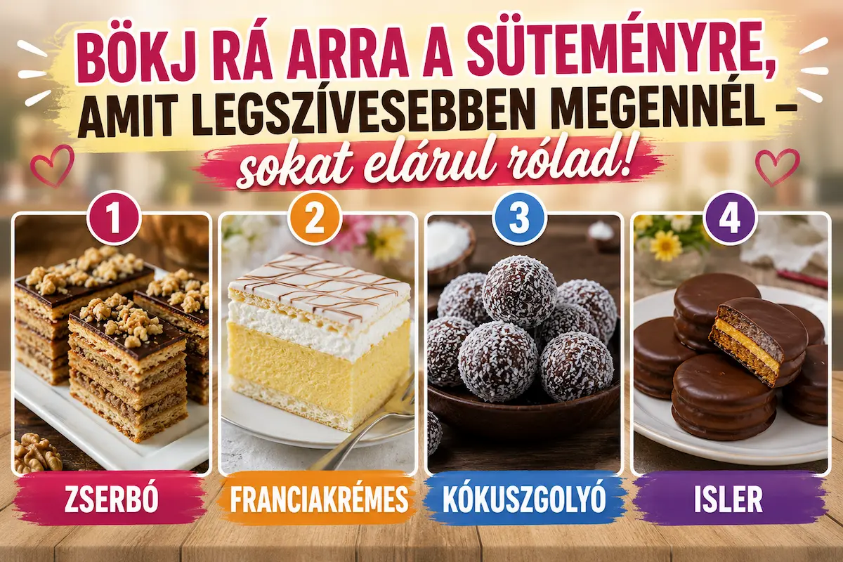 Bökj rá arra a süteményre, amit legszívesebben megennél – sokat elárul rólad a választásod