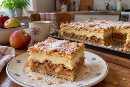 Almás krémes sütemény, a férjem mindig ezért könyörög