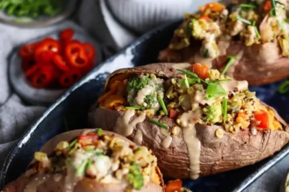 50 év feletti szuperétel: Lencsével töltött édesburgonya recept