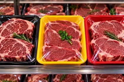 Ezt jelenti a piros, sárga és fekete színű hústálca a szupermarketekben