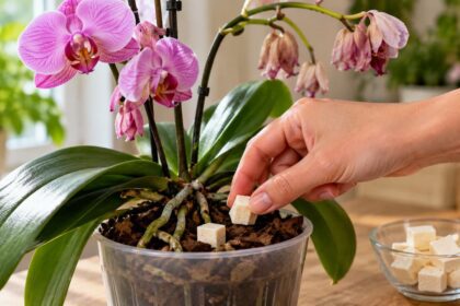 Hervadni kezdett az orchidea virágzás után? Tegyen pár kockát a cserepébe, és új erőre kaphat