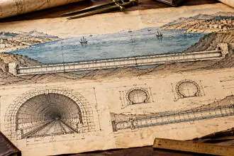 1870-ben egy olasz mérnök vasúti alagutat tervezett a Messinai-szoros alá