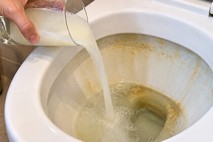 Így szabadulj meg a sárga vonalaktól és a vízkőtől a WC-ben