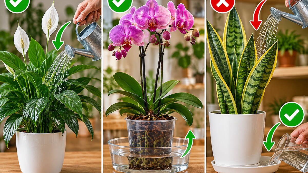 Most eláruljuk, hogy melyik szobanövényt szabad csak felülről vagy csak alulról locsolni