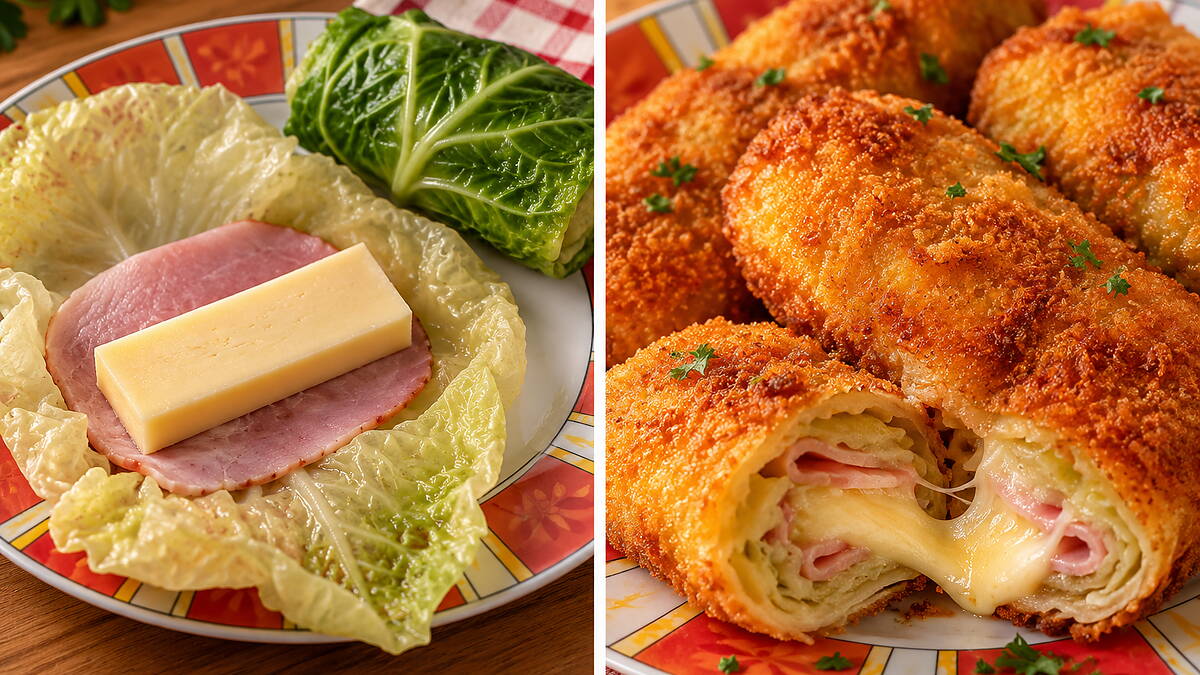 Rántott, töltött kelkáposzta recept, hát ez egyszerűen csodálatos