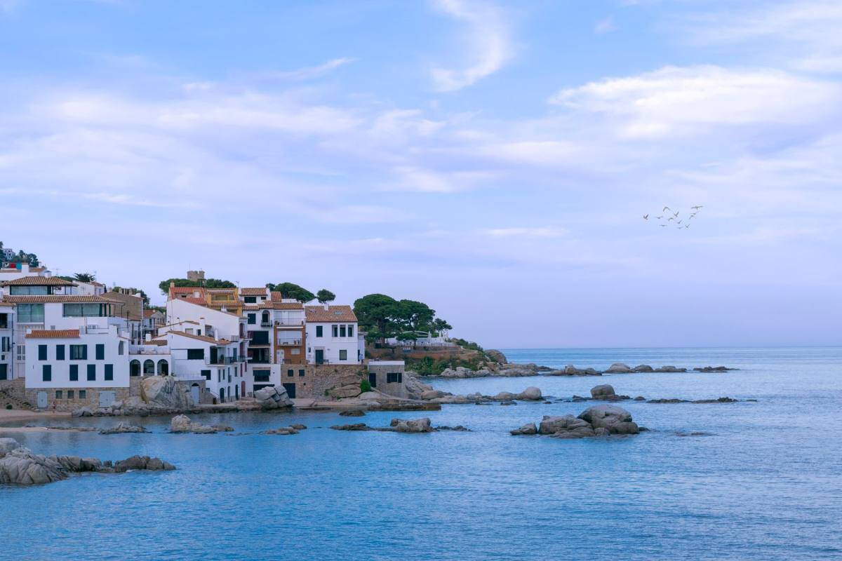 Calella de Palafrugell tengerparti házai